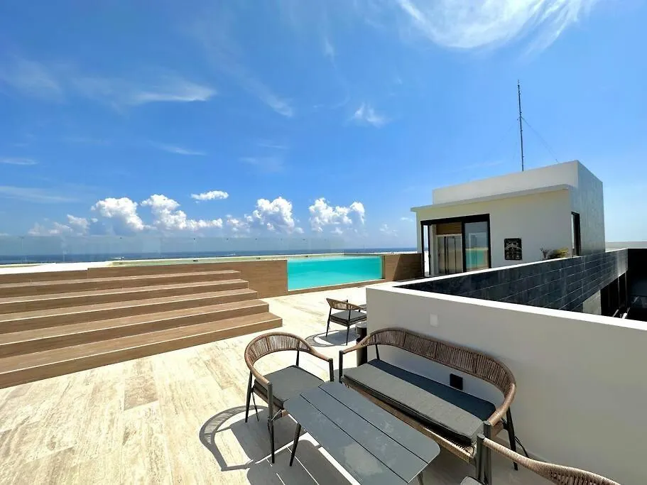 Pool View Condo / Rooftop Pool, Jacuzzi, Gym & Bar Playa del Carmen Apartament